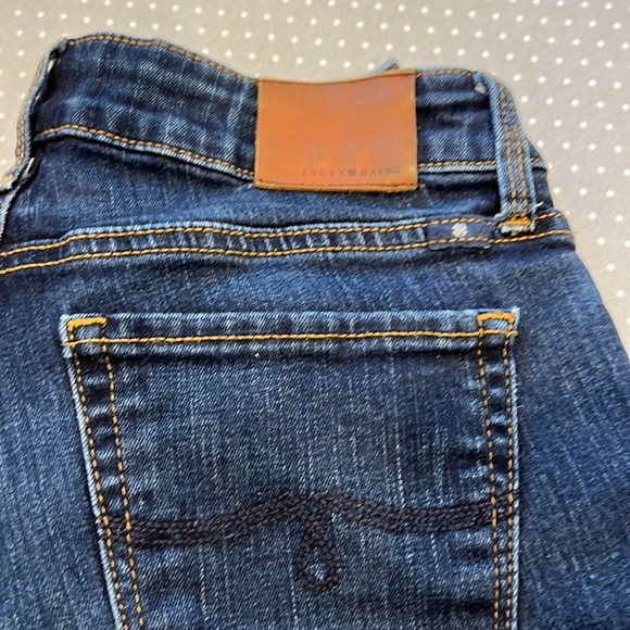🍀Lucky Brand Lolita Skinny Dark Blue Denim Jeans in Size 0/25 - Picture 5 of 15